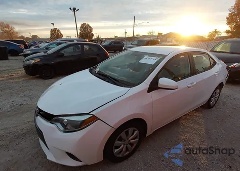 2015 Toyota Corolla Le из США, поврежденный, VIN 2T1BURHE5FC338137